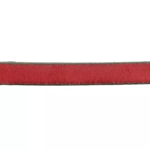 Leather lace 5x2mm Red x30cm