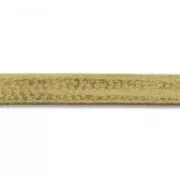 3mm Double sided lace of composition leather - Gold x1m