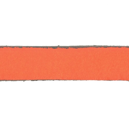 Leather lace 10 mm Light orange x30cm