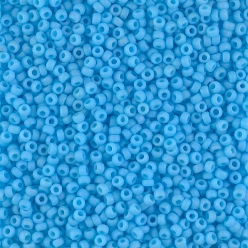 Miyuki Seed beads 11/0 413F - Opaque Mat Blue Turquoise x8g