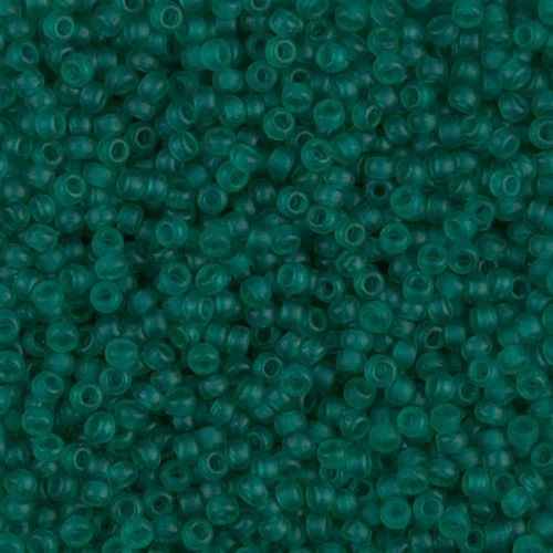 Miyuki Seed beads 11/0 147F - Transparent Emerald Mat x8g