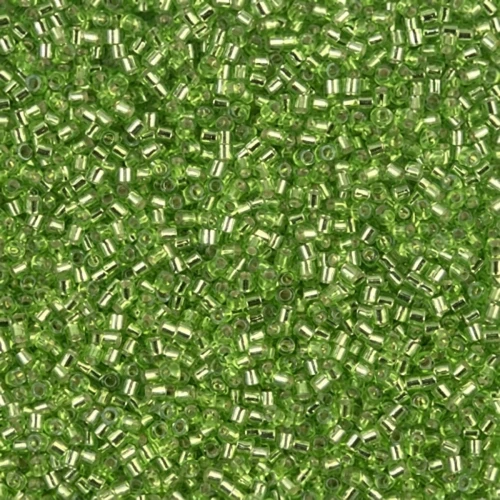 Miyuki Delica 15/0 DBS1206 - Silver Lined Lime x5g