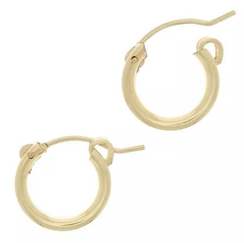 13mm Gold filled hoop earrings to decorate x2