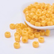 9x6mm Large hole beads - Pony beads - Mustard x50|raw }}