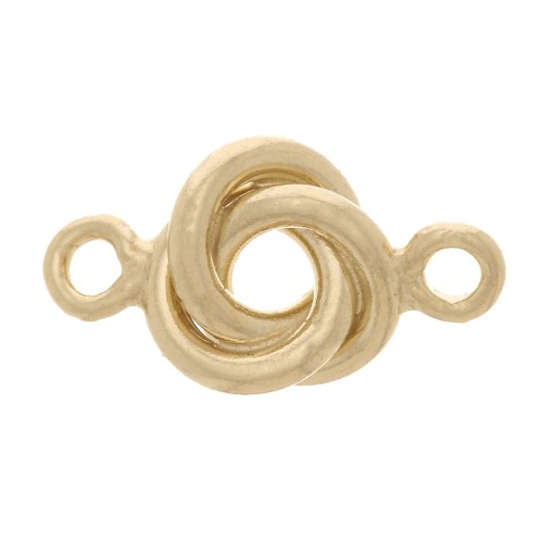 8x4.5mm Gold filled 3 Interlaced rings connector x1
