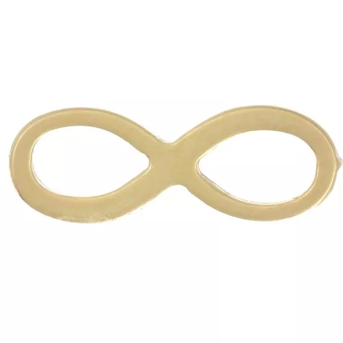 12x4mm 925 Sterling Silver Infinite connector - Gold Tone x1