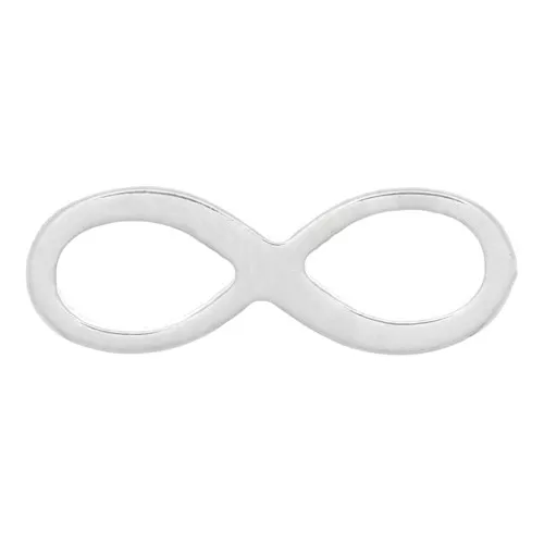 12x4mm 925 Sterling Silver Infinite connector x1