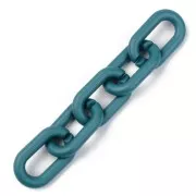 27X16mm Oval Acrylic Links - Opaque Mat Duck Green x10