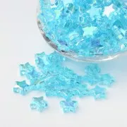 11mm Iridescent star beads - Blue AB x50