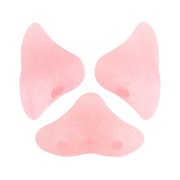 6x10mm Glass beads Hélios® by Puca® - Pink Opal Mat x10g