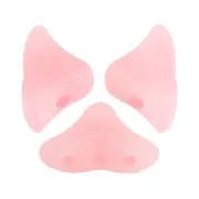 6x10mm Glass beads Hélios® by Puca® - Pink Opal Mat x10g