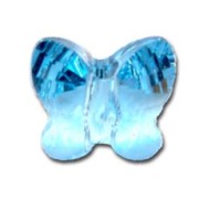 PureCrystal 5754 Butterfly  6mm Aquamarine x1