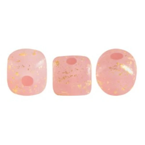 2.5x3mm Minos® by Puca® - Pink Opal Gold Splash x5g