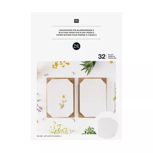 Refill set of 32 blotting papers for flower presses 20x13 cm - White x1