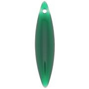 25x5.5mm Metal and epoxy resin navettes - Fir green x 10|raw }}