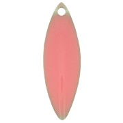 16x5mm Metal and epoxy resin navette sequins - Light pink x6