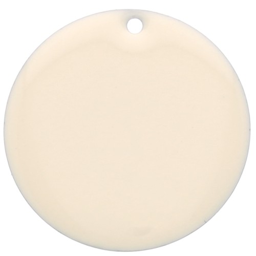 25mm Metal and epoxy resin round sequin - Cream x1