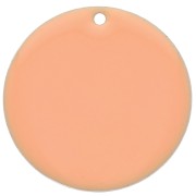 25mm Metal and epoxy resin round sequin - Light pink x1|raw }}