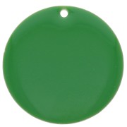 25mm Metal and epoxy resin round sequin - Green x1|raw }}