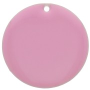 25mm Metal and epoxy resin round sequin - Pink x1|raw }}