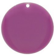25mm Metal and epoxy resin round sequin - Lilac x1|raw }}
