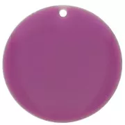 25mm Metal and epoxy resin round sequin - Lilac x1