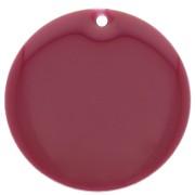 25mm Metal and epoxy resin round sequin - Wine lees x1