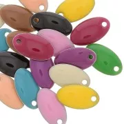 14x8mm Epoxy resin sequins assortment navette - Multicolored x20