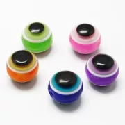 10mm Assortment of Round beads - lucky eye - Multicolored x20