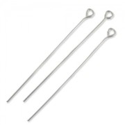 Stainless steel Silver Eye pin 50x0.8mm x10|raw }}