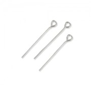 Stainless steel Silver Eye pin 25x0.6mm x10|raw }}