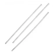 Stainless steel Silver Head pin 50x1.7x0.7mm x10