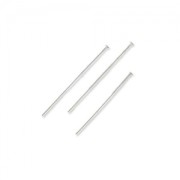 Stainless steel Silver Head pin 25x1.5x0.6mm x10|raw }}