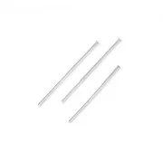 Stainless steel Silver Head pin 25x1.5x0.6mm x10