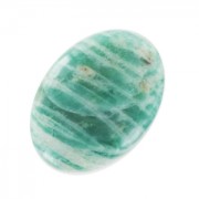 Oval cabochon 18x13mm Amazonite stiped x1|raw }}