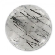 cabochon 15mm Black Rutile x1|raw }}