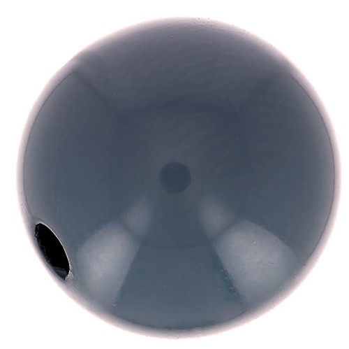 Polaris round bead Opaque 10mm Blue Anthracite x1