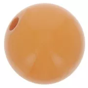 Polaris round bead Opaque 10mm Camel x1