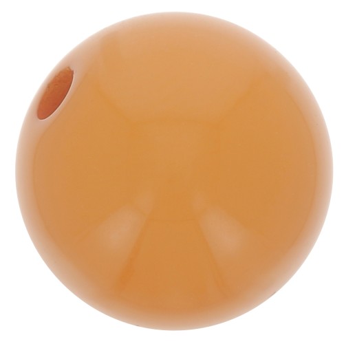 Polaris round bead Opaque 10mm Camel x1