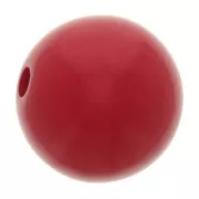 Polaris round bead Opaque  8mm dark Red x1