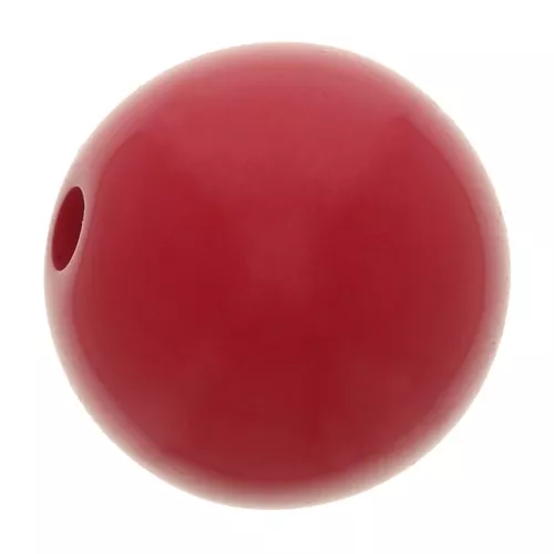 Polaris round bead Opaque  8mm dark Red x1