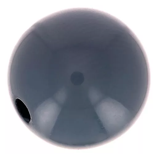 Polaris round bead Opaque  8mm Blue Anthracite x1