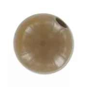 Polaris round bead Opaque  8mm Light Brown x1