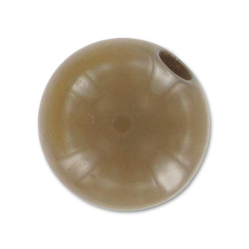 Polaris round bead Opaque  8mm Light Brown x1