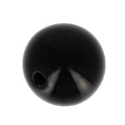 Polaris round bead Opaque  8mm Black x1|raw }}