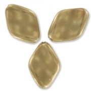 Twisted pearly pearls 19x13mm Bronze x10