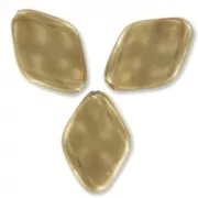 Twisted pearly pearls 19x13mm Bronze x10