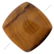 8mm Flat square gemstone bead - Tiger Eye x1