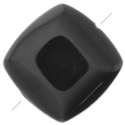 8mm Flat square gemstone bead - Black Onyx x1|raw }}