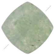8mm Flat square gemstone bead - Aventurine x1